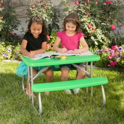 Tisch für Kinder mit Klappfunktion 90x82,5x53,5cm Grün^Lifetime Clearance