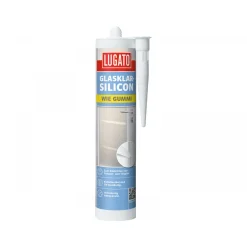 Lugato Glasklar-Silikon Wie Gummi Transparent 310 ml
