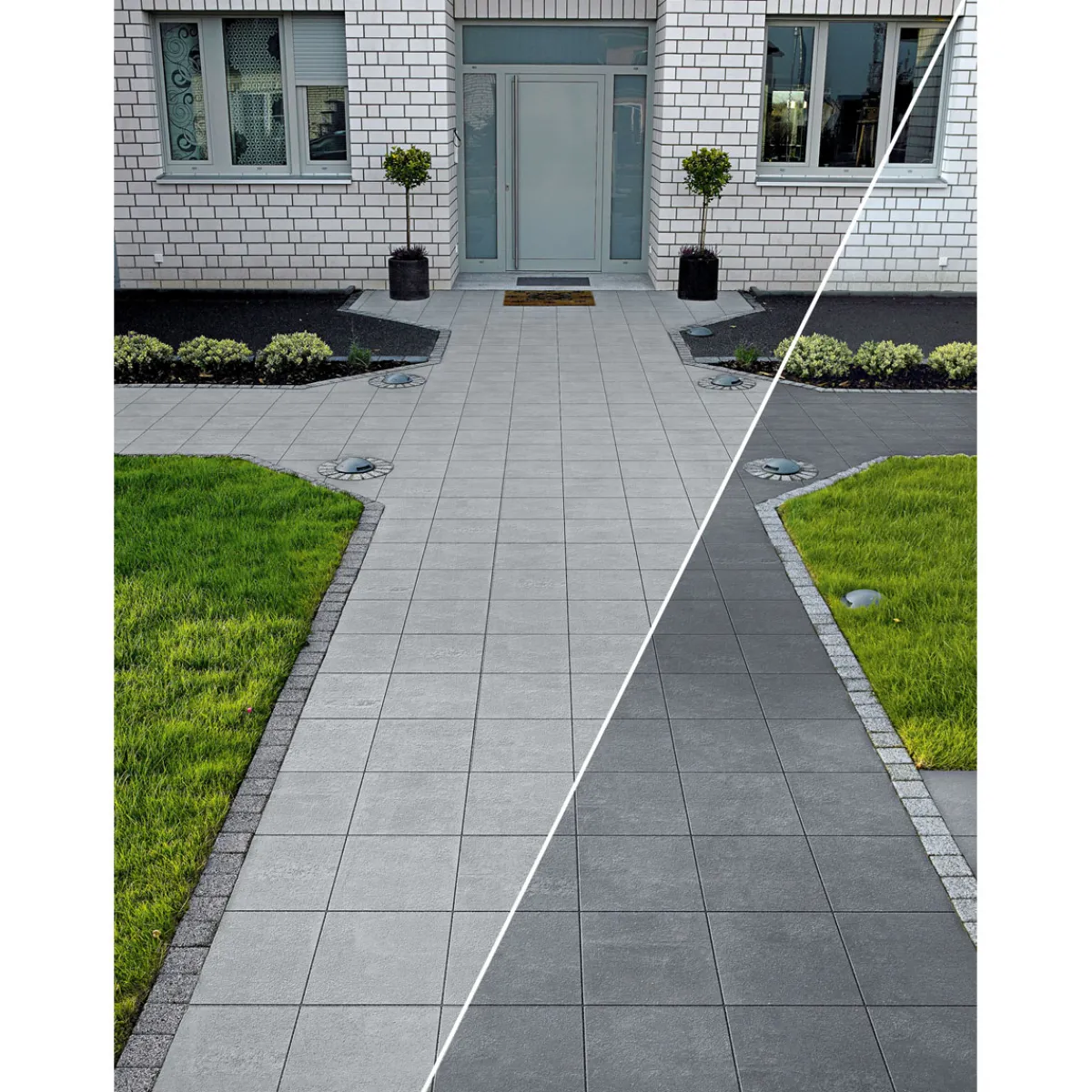 Beton-Gehwegplatte anthrazit 30 x 30 x 4 cm*Lusit Hot