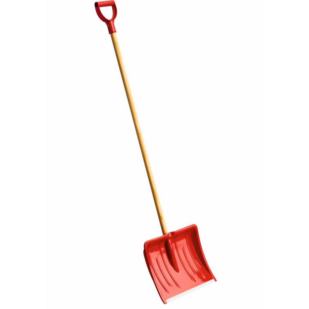 Kunststoff-Schneeschieber 40 cm mit D-Griff und Holzstiel*Meister Best