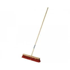 Straßenbesen rot 50 cm mit Stiel*Meister Outlet