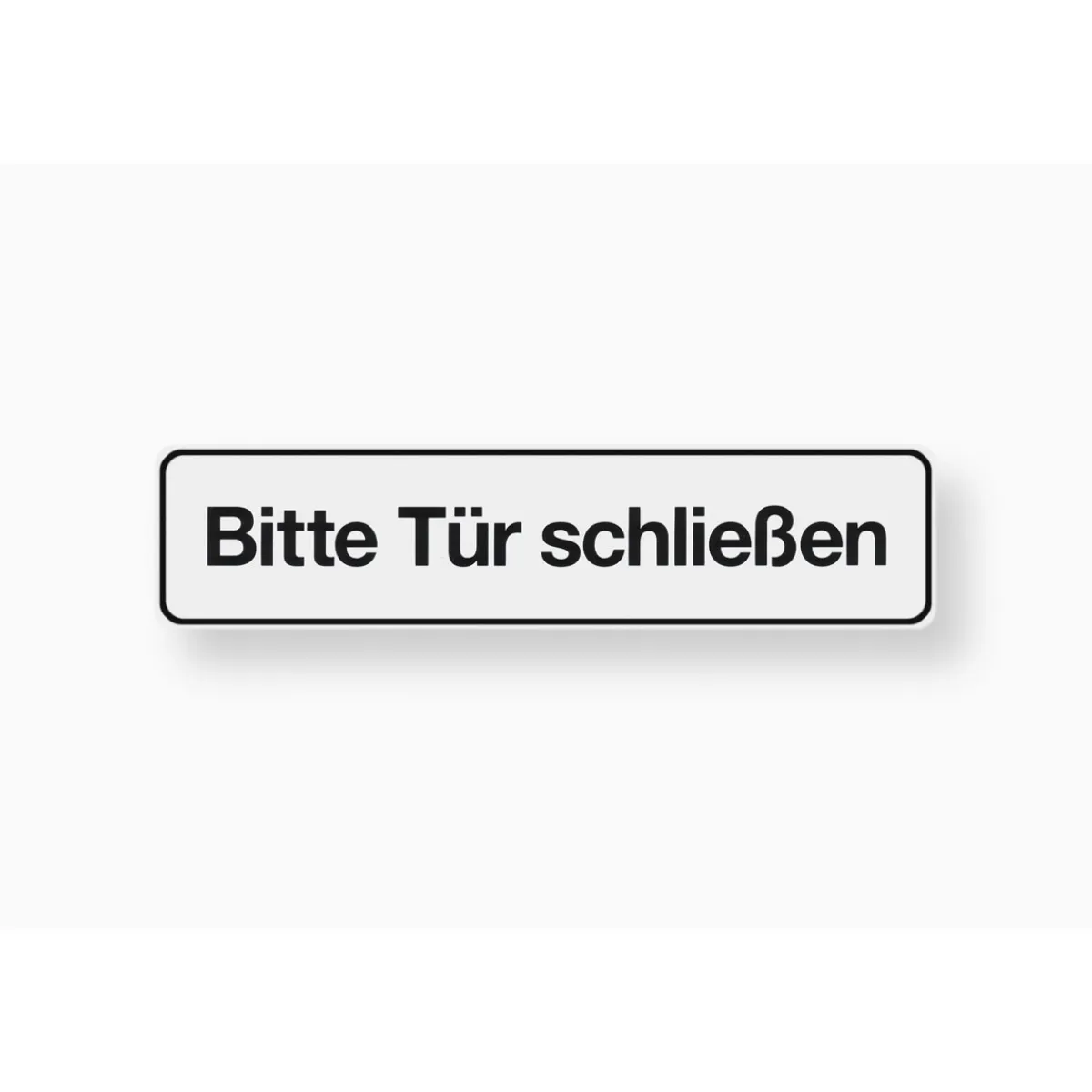 Hinweisschild Bitte Tür schließen Kunststoff weiß*Metafranc Discount