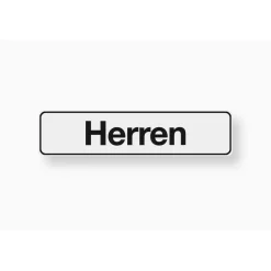Hinweisschild Herren Kunststoff weiß*Metafranc Hot