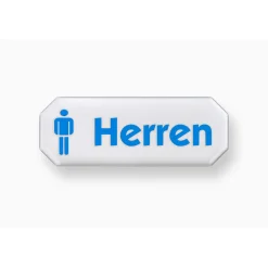Hinweisschild Herren Kunststoff weiß*Metafranc Best
