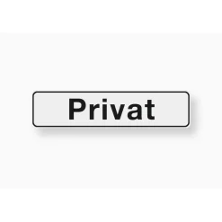 Hinweisschild Privat Kunststoff blau*Metafranc Best
