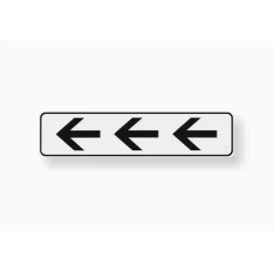 Hinweisschild Pfeil Kunststoff weiß^Metafranc New