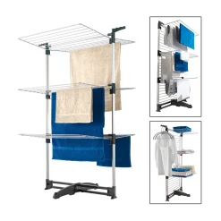 Turm-Wäschetrockner Ciclone Vario 78 x 137 x 68 cm silber*Metaltex Hot