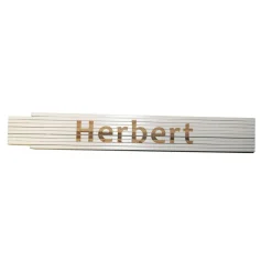 Meterstab Herbert 2m weiß^ Hot