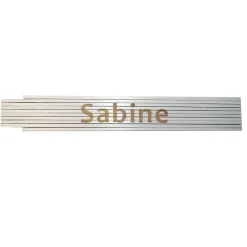 Meterstab Sabine 2m weiß^ Discount