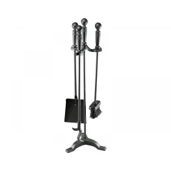 Kaminbesteck 3 teilig Schwarz 61 cm^MyFireTool New