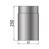 Rauchrohr FAL 500 mm Ø 120 mm 0,6 mm*MyFireTool Discount