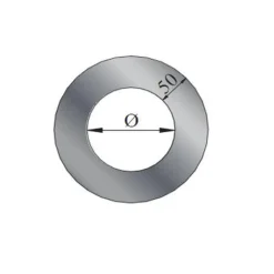 Rosette grau 5 cm DM 125 mm*MyFireTool Outlet