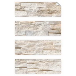 Antirutschaufkleber Bruchstein beige 4er-Set 30 x 10 cm*MySpotti Best