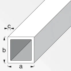 Vierkantrohr 16 x 16 x 1 mm kaltgewalzt^MyTool New