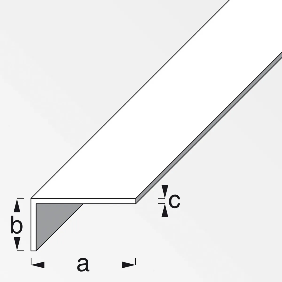 Winkel 30 x 20 x 2 mm 1m silber*MyTool New