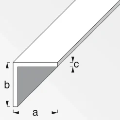 Winkel 10 x 10 x 1 mm 2m silber-eloxiert*MyTool Online