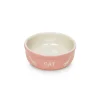 Katzen Keramikschale rosa/beige Durchmesser 13,5 x 5 cm^Nobby Best