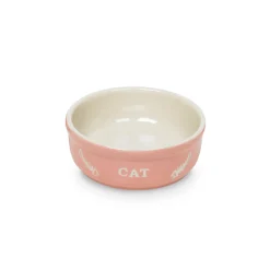 Katzen Keramikschale rosa/beige Durchmesser 13,5 x 5 cm^Nobby Best