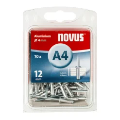 Blindnieten Aluminium A 4 x 12 mm 70 Stück^Novus Best