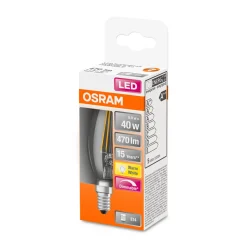 LED-Leuchtmittel Kerzenform dimmbar E14 klar^Osram New