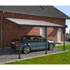 Feria Alu Terrassenüberdachung Polycarbonat 4x4 m dunkelgrau^Palram Canopia Outlet