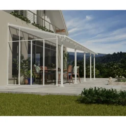 Terassenüberdachung 3er Serie Pergola-Seitenwand weiß^Palram Canopia Outlet