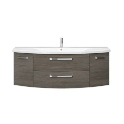 Waschtischunterschrank Asti grau Fokus 4010 140 x 49,2 x 48 cm*Pelipal Hot