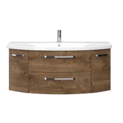 Waschtischunterschrank Asti braun Fokus 4010 142 x 1,6 x 26,5 cm*Pelipal Outlet