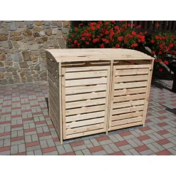 Mülltonnenbox Vario III für 2 Tonnen natur^Promadino Online
