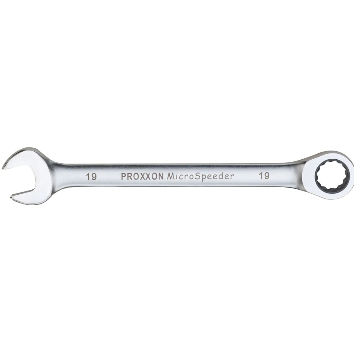 Proxxon Industrial Gabel-Ringschlüssel MicroSpeeder mit Knarrenfunktion 13 mm