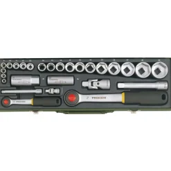 Proxxon Industrial Steckschlüssel-Satz 1/4 und 1/2 Zoll 27-teilig