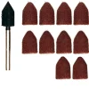 Schleifkappen Durchmesser 9 mm je 5 Stück Korn 80 und 150 mit Träger*Proxxon Micromot Best