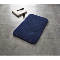 Ridder Teppich Chic 60 x 90 cm dunkelblau Polyester-Microfaser