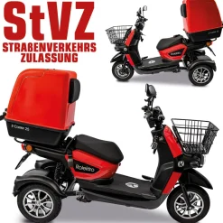 E-Carrier „25 V.3“ Rot, mit Koffer^Rolektro Outlet