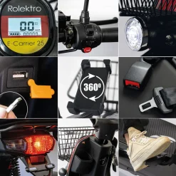 E-Carrier „25 V.3“ Rot, mit Koffer^Rolektro Outlet