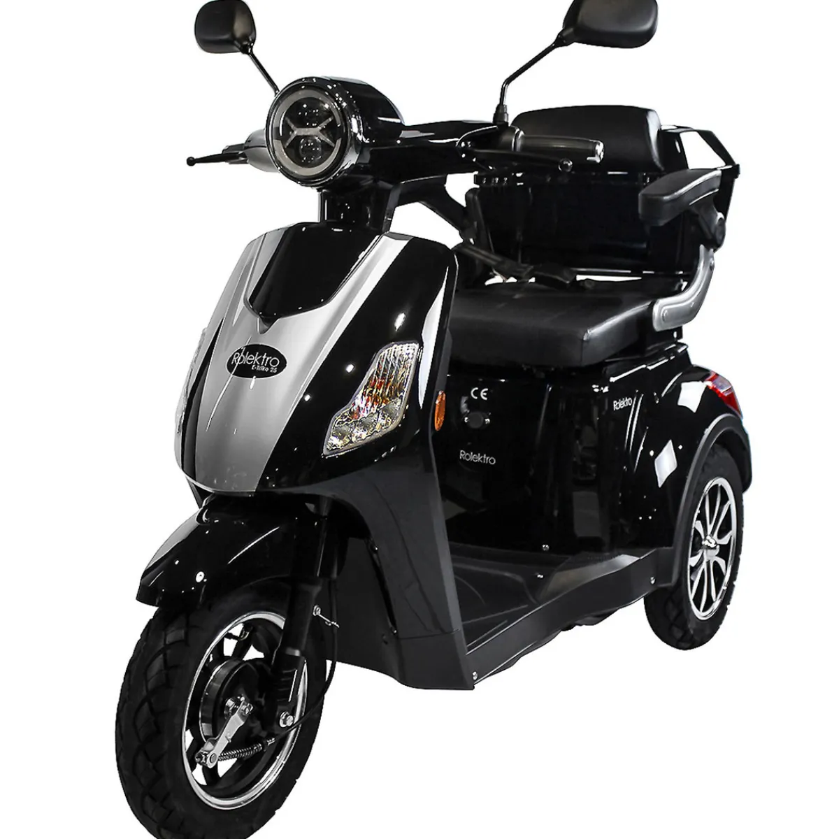 Rolektro E-Dreiradroller „25 V.2“ 1000 W, schwarz