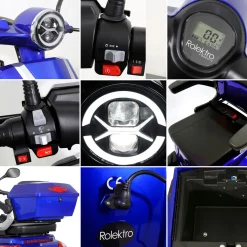 E-Quad 25, Blau, 60V-20Ah Bleigel Akku, 1000 Watt*Rolektro Outlet