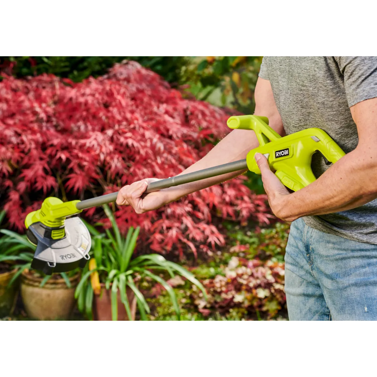 Akku-Rasentrimmer RY18 LT23A-120 23 cm inkl Akku und Ladegerät*Ryobi