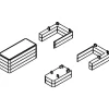Abstandhalter 2 x 6 mm für Tür mit Festteil^Scanbad New