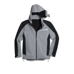 Hoody Professional Softshell dunkelgrau meliert/schwarz Größe S*Scheibler Online