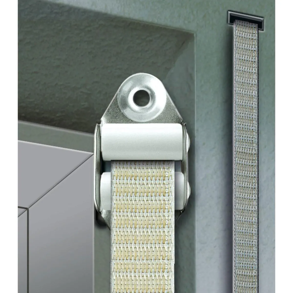 Doppelleitrolle Maxi für 23 mm Gurtband weiß*Schellenberg Online