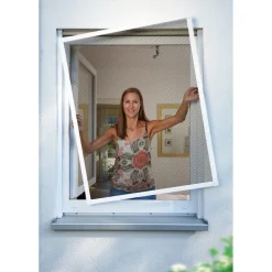 Insektenschutz-Fenster Premium 100 x 120 cm weiß^Schellenberg Discount
