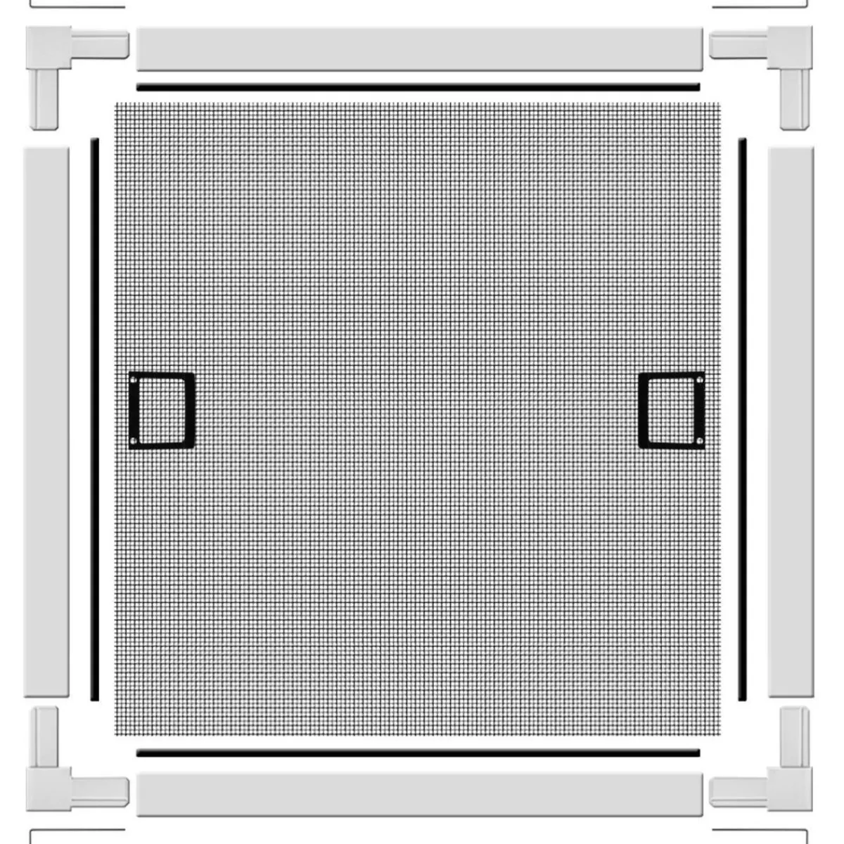 Insektenschutz-Fenster Premium 100 x 120 cm weiß^Schellenberg Discount