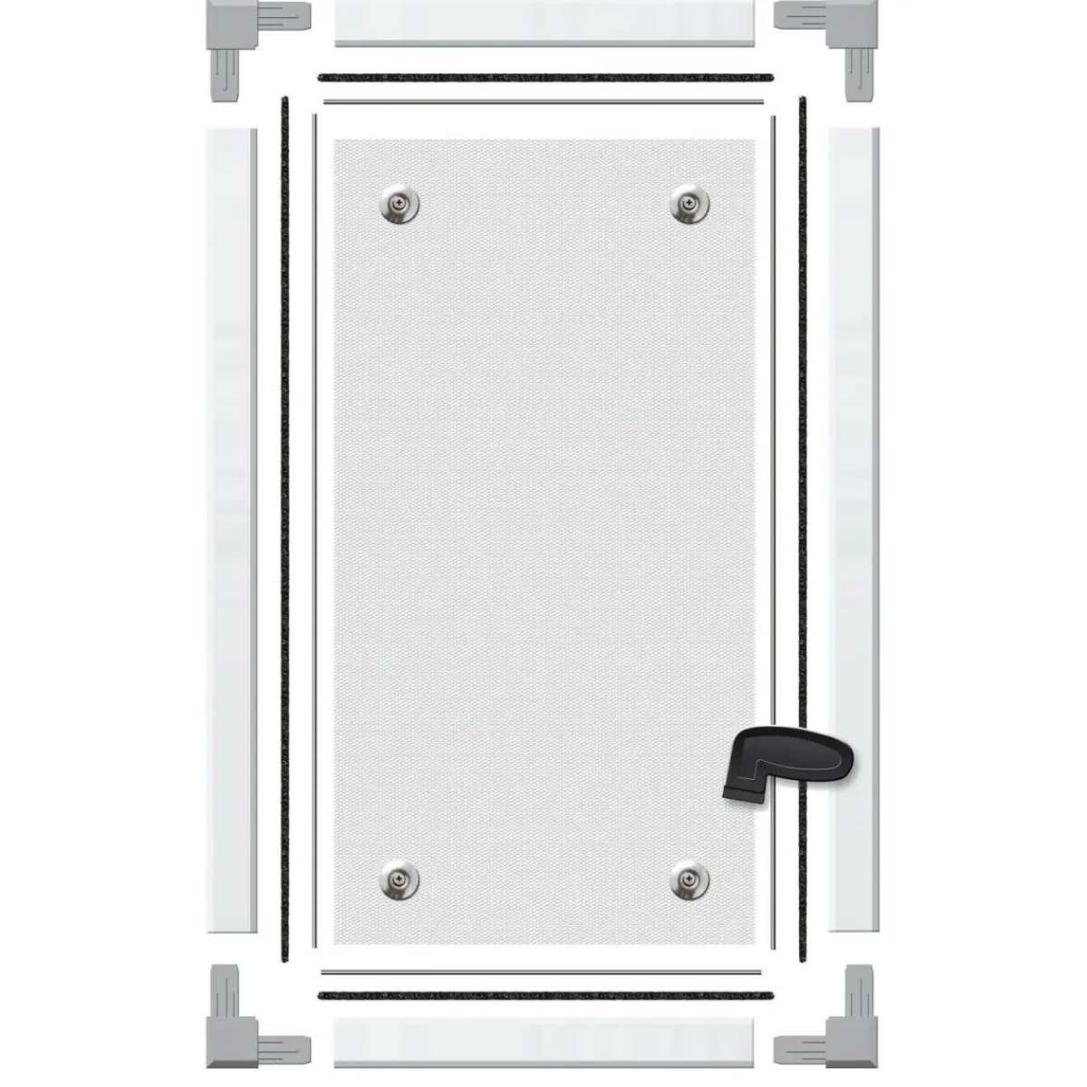 Schellenberg Lichtschacht-Gitter Sauberer Lichtschacht Aluminium 55 x 110 cm