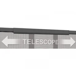 Tür Fliegengitter Teleskopvorhang 105-130 x 250 cm Breite verstellbar anthrazit*Schellenberg