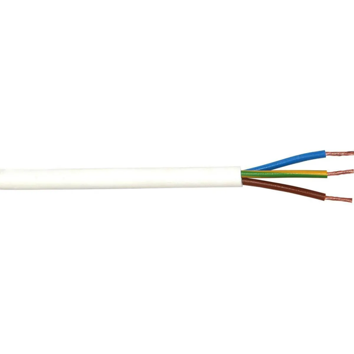 Schlauchleitung H03VV-F 3G0,75 weiß 5 m* Discount