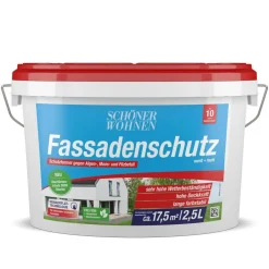 Reinacrylat-Fassadenschutz Weiß 2,5 L^Schöner Wohnen Farbe Discount