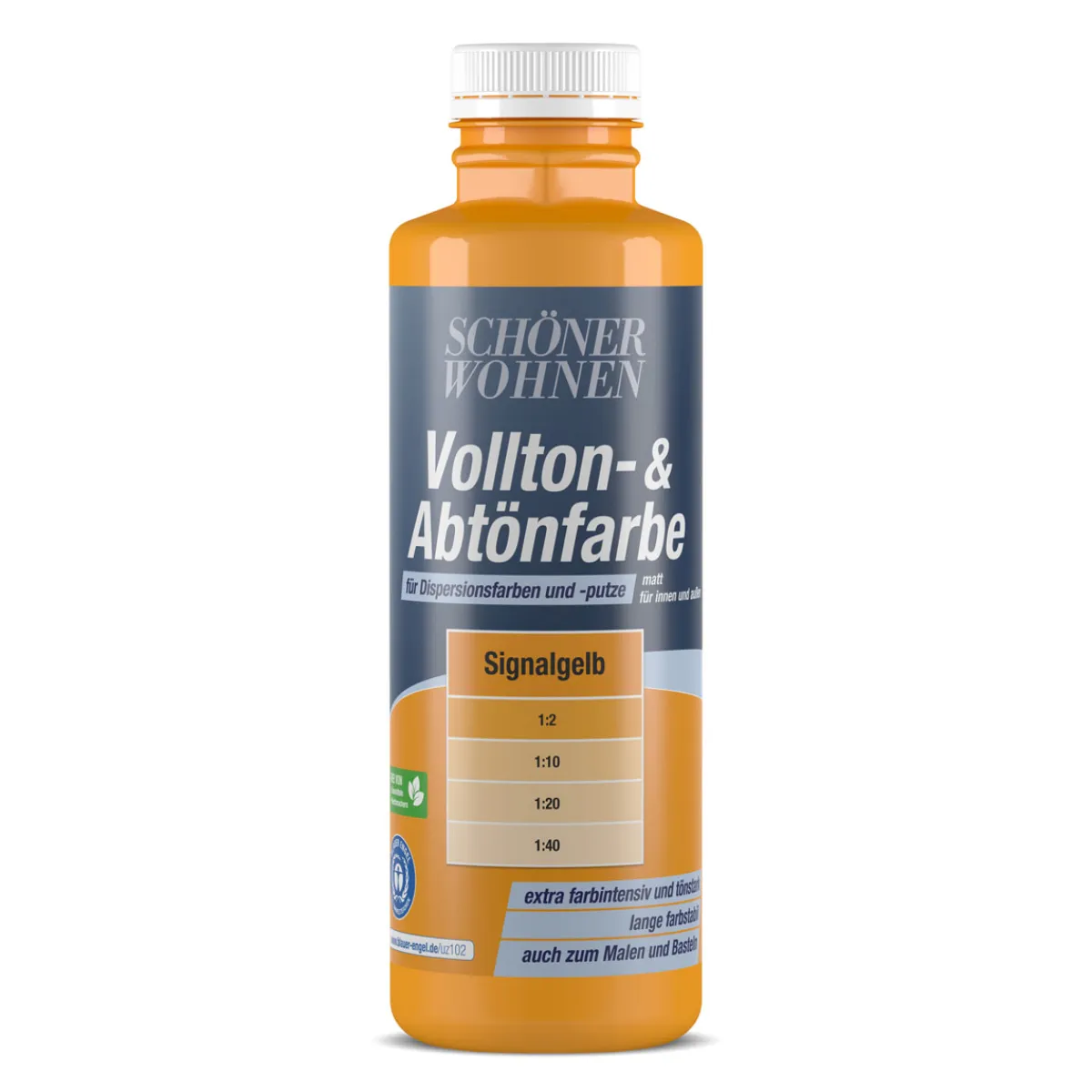 Voll-und Abtönfarbe signalgelb 500 ml*Schöner Wohnen Farbe Discount
