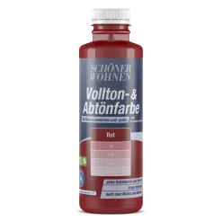 Voll-und Abtönfarbe Rot 0,5 L^Schöner Wohnen Farbe Hot