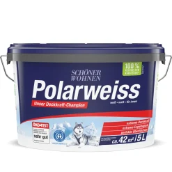 Wand- und Deckenfarbe Polarweiß 5 L^Schöner Wohnen Farbe